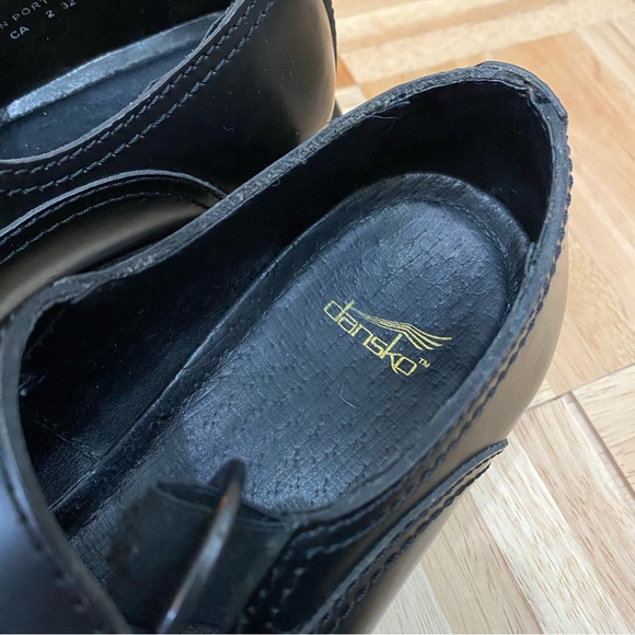 COPY - DANSKO Mary Janes Perforated Butterfly Black Clogs Size 37 US6.5-7 - Picture 12 of 12